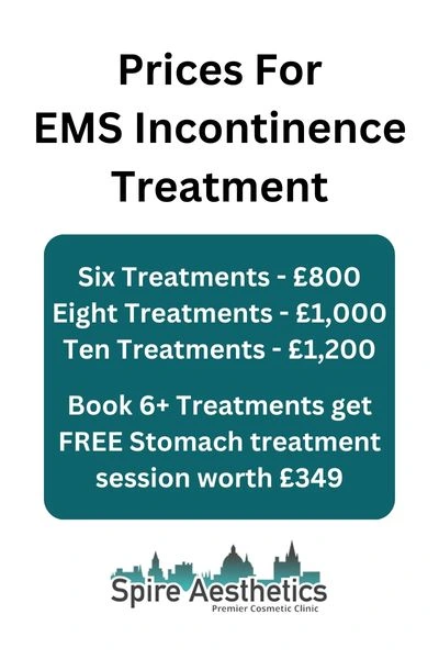 EMS Incontinence Treatment Prices Whitley Bay